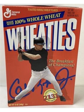 1996 General Mills Wheaties Cal Ripken Jr Baltimore Orioles unopen cereal box